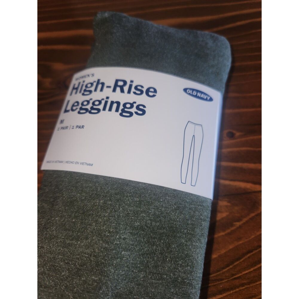 NWT Old Navy Women's High Rise Gray Leggings Yoga Pants Size M Medium
